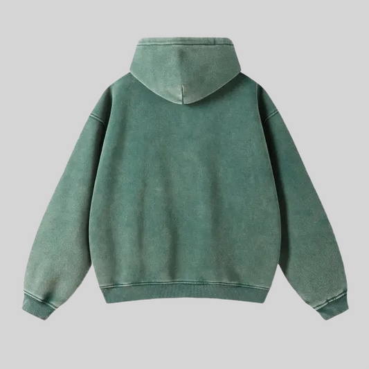 Green Zip-Up Hoodie