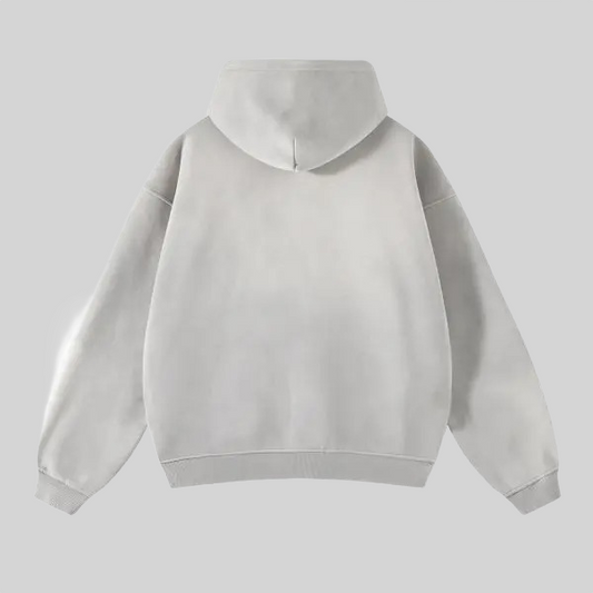 Grey Zip-Up Hoodie