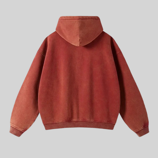 Red Zip-Up Hoodie