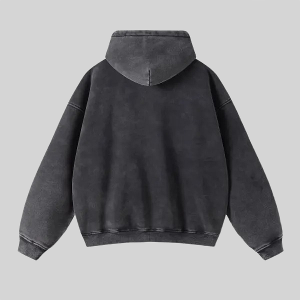 Black Zip-Up Hoodie
